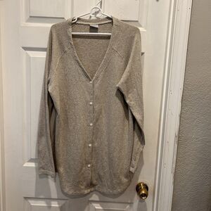Columbia By The Hearth‎ Cardigan Womens XL Beige Oatmeal Cozy Comfy Gorpcore
